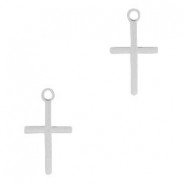 Metal Bohemian pendant Cross Silver